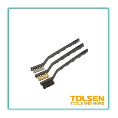 مجموعة فراشي 3 قطع 180مم حديد -نايلون -ستانلس